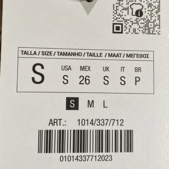 Zara Boho Ecru Floral Cotton Crochet Halter Strappy Top Size S - Picture 9 of 16